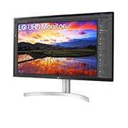 LG 31.5'' (80 cm) | Moniteur LED IPS | Résolution 4K 3840x2160, LG 32UN650-W