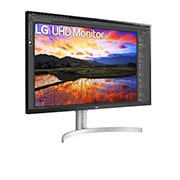 LG 31.5'' (80 cm) | Moniteur LED IPS | Résolution 4K 3840x2160, LG 32UN650-W