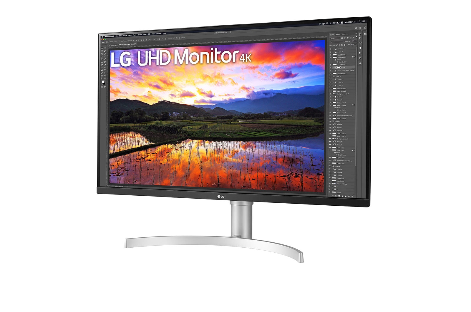 LG 31.5'' (80 cm) | Moniteur LED IPS | Résolution 4K 3840x2160, LG 32UN650P-W