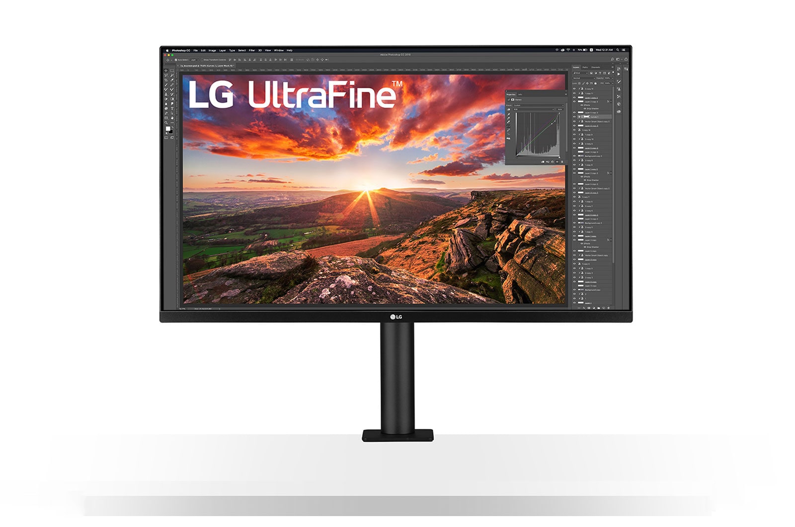 LG Moniteur 4K Ergo UltraFine™ 32'' | IPS 16:9e | Résolution UHD 4K 3840 x 2160, LG 32UN880P-B