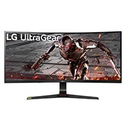 LG 34'' (86 cm) | Moniteur gaming incurvé IPS 21/9ème | Résolution UWFHD 2560x1080, LG 34GN73A-B