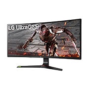 LG 34'' (86 cm) | Moniteur gaming incurvé IPS 21/9ème | Résolution UWFHD 2560x1080, LG 34GN73A-B