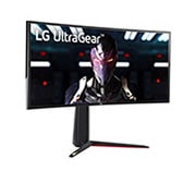 LG 34'' (86 cm) | UltraGear™ Moniteur incurvé LED 21/9ème | Résolution QHD 3440 x 1440 | 144Hz, LG 34GN850P-B