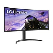 LG 34'' (86 cm) | UltraWide™ Moniteur LED VA Incurvé 21/9ème | Résolution UW-QHD 3440x1440, LG 34WP65C-B