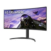 LG 34'' (86 cm) | UltraWide™ Moniteur LED VA Incurvé 21/9ème | Résolution UW-QHD 3440x1440, LG 34WP65CP-B