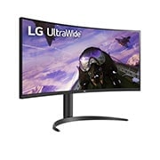 LG 34'' (86 cm) | UltraWide™ Moniteur LED VA Incurvé 21/9ème | Résolution UW-QHD 3440x1440, LG 34WP65CP-B