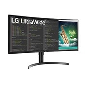 LG 35'' (89 cm) | UltraWide™ Moniteur incurvé LED VA 21/9ème | Résolution UW QHD 3440 x 1440, LG 35WN75C-B