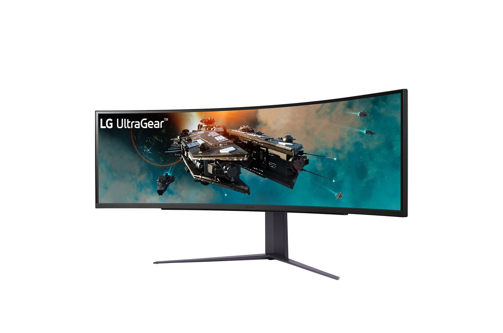 LG 49'' (123.8 cm) | Moniteur gaming incurvé VA 32/9ème | Résolution Dual QHD 5120 x 1440, LG 49GR85DC-B