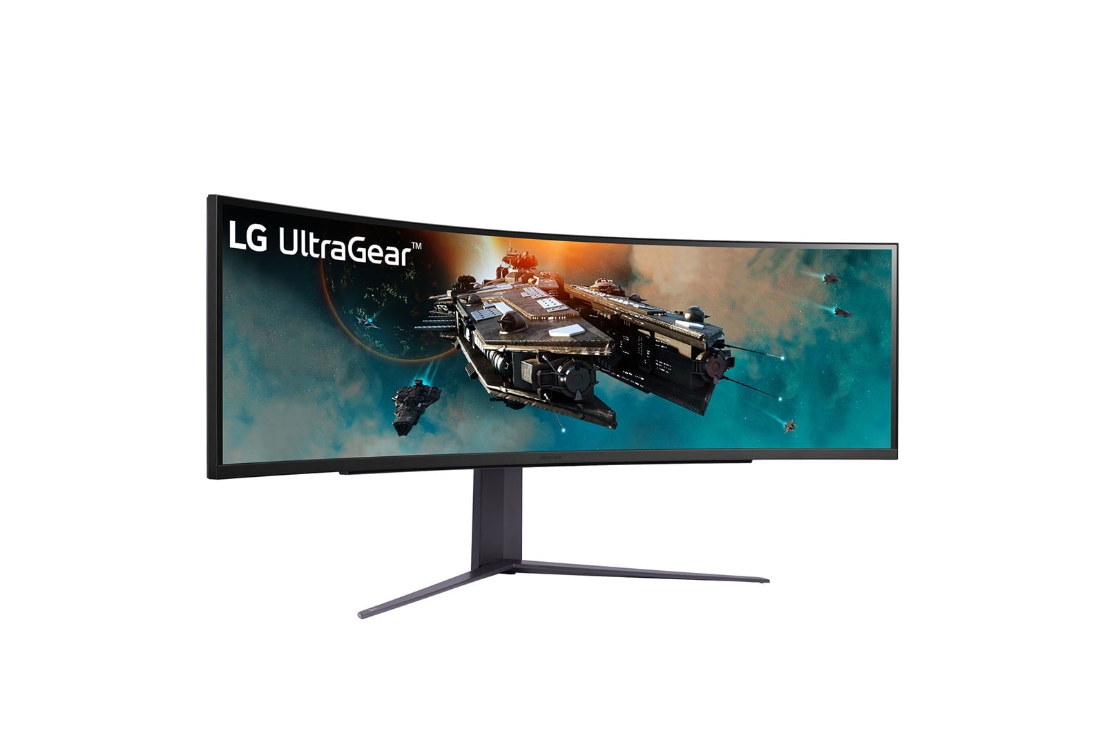 LG 49'' (123.8 cm) | Moniteur gaming incurvé VA 32/9ème | Résolution Dual QHD 5120 x 1440, LG 49GR85DC-B