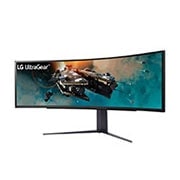 LG 49'' (123.8 cm) | Moniteur gaming incurvé VA 32/9ème | Résolution Dual QHD 5120 x 1440, LG 49GR85DC-B