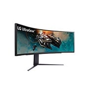 LG 49'' (123.8 cm) | Moniteur gaming incurvé VA 32/9ème | Résolution Dual QHD 5120 x 1440, LG 49GR85DC-B