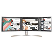 LG 49" (124 cm) | Moniteur incurvé LED IPS 32/9ème | Résolution Dual QHD 5120 x 1440, LG 49WL95C-W