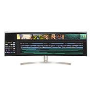 LG 49'' (124 cm) | Moniteur incurvé LED IPS 32/9ème | Résolution Dual QHD 5120 x 1440, LG 49WL95C-WE