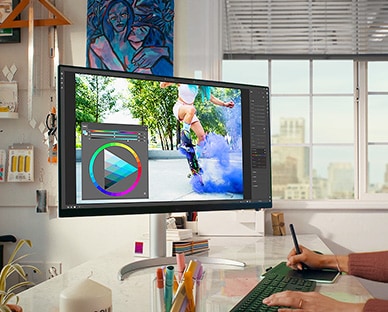 Scène d’un photographe avec 32UQ850