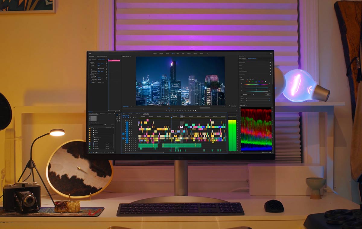 Scène d’un streamer avec 32UQ850