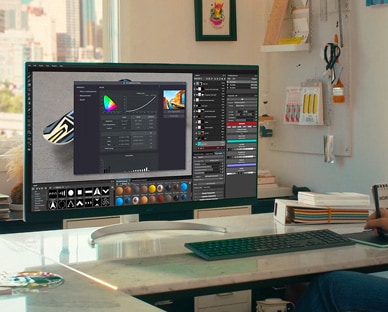 Scène d’un créateur avec 32UQ850