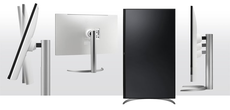 le moniteur au design ergonomique prend en charge les options de réglage de l’inclinaison, de la rotation et de la hauteur et permet l’installation sur pied en un clic.