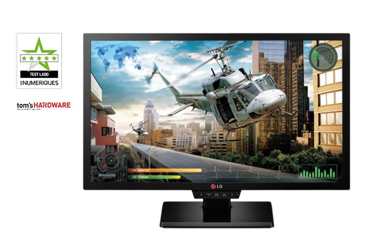 LG 24" (61cm) | Moniteur LED TN | Full HD 1920x1080 | tps réponse 1ms | VGA,DVI;HDMIx2, Display port, USB| Pied pivot rotatif hauteur réglable | 144Hz, LG 24GM77