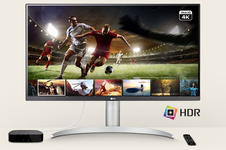Le moniteur qui permet aux utilisateurs de profiter des contenus 4K et HDR.