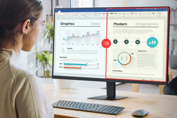 Image de comparaison du côté droit avec le mode Lecture appliqué et le côté gauche sans le mode Lecture appliqué.