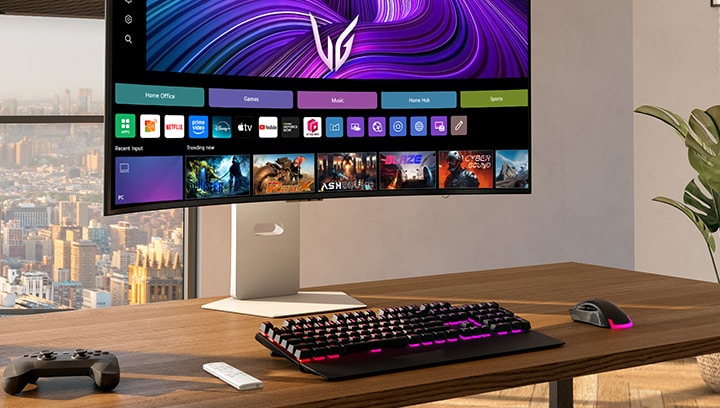 Image d’avant du moniteur pour jeu UltraGear™ 39gx90sa.