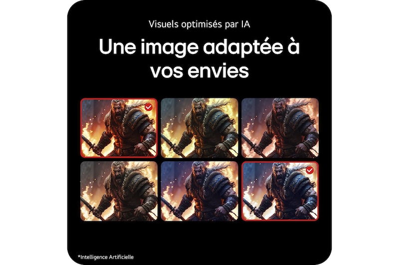 Visuels optimisés par IA Une image adaptée à vos envies