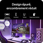 Design épuré, encombrement reduit