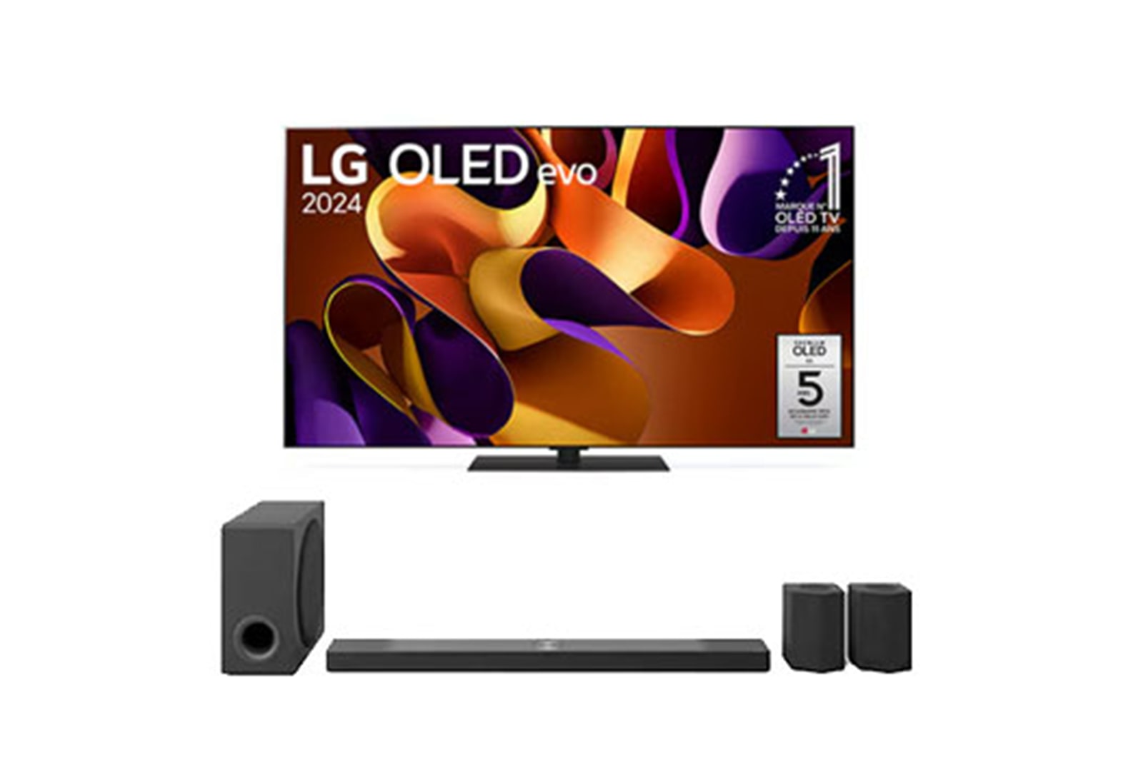 LG Pack | TV OLED55G46LS+ Barre de son S95TR, LG OLED55G46LS.S95TR.EEFS.C