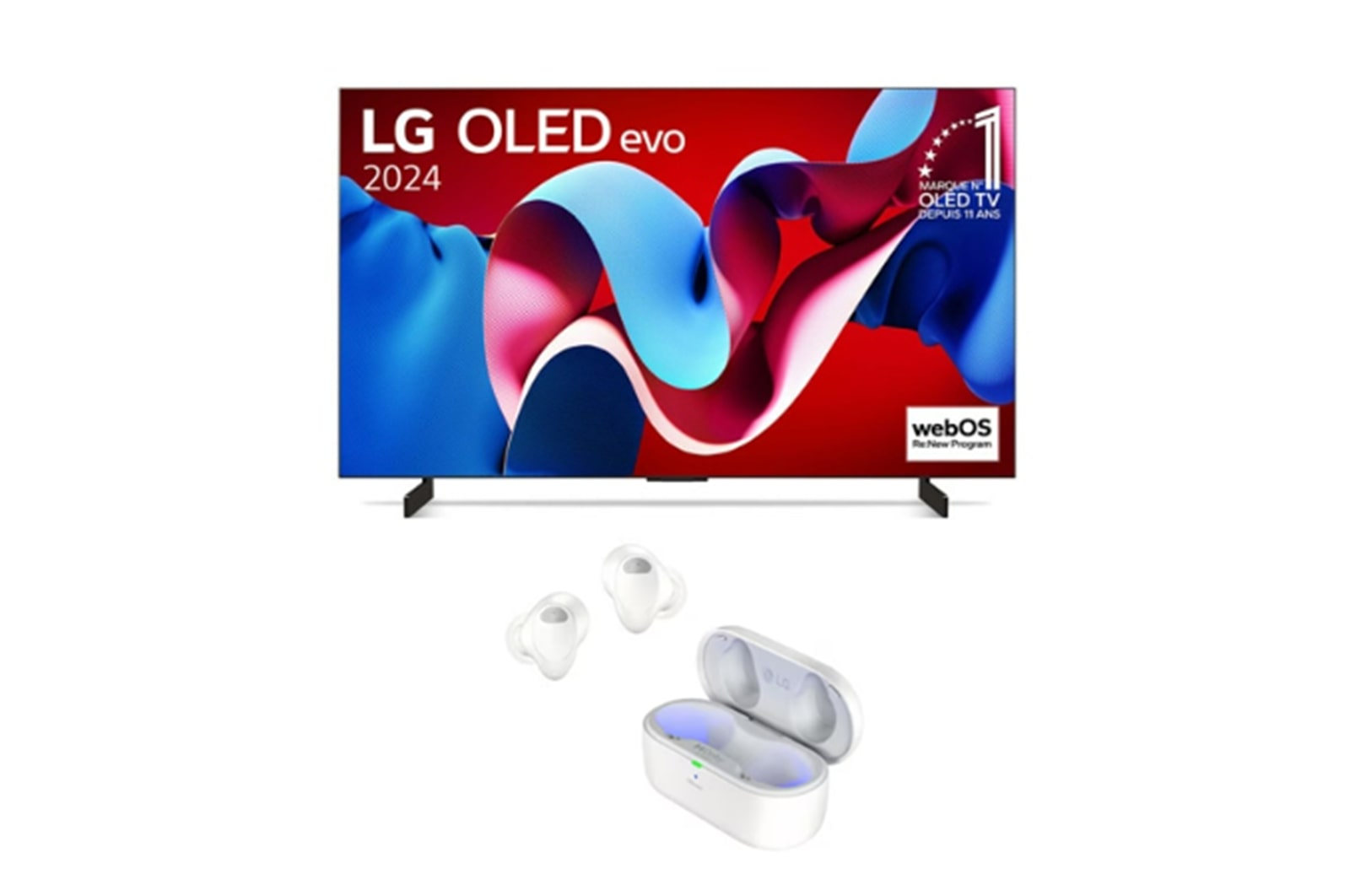 LG Pack | TV OLED42C44LA + TONE Free T90S, LG OLED42C44LA.T90SW