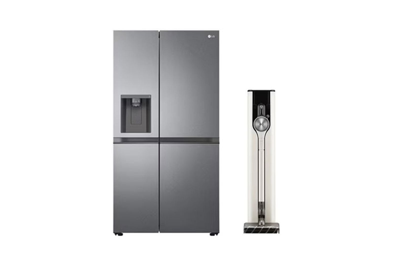 LG Pack | Réfrigérateur LG GSLV50DSXF + Aspirateur A9T1C, LG GSLV50DSXF.A9T1C