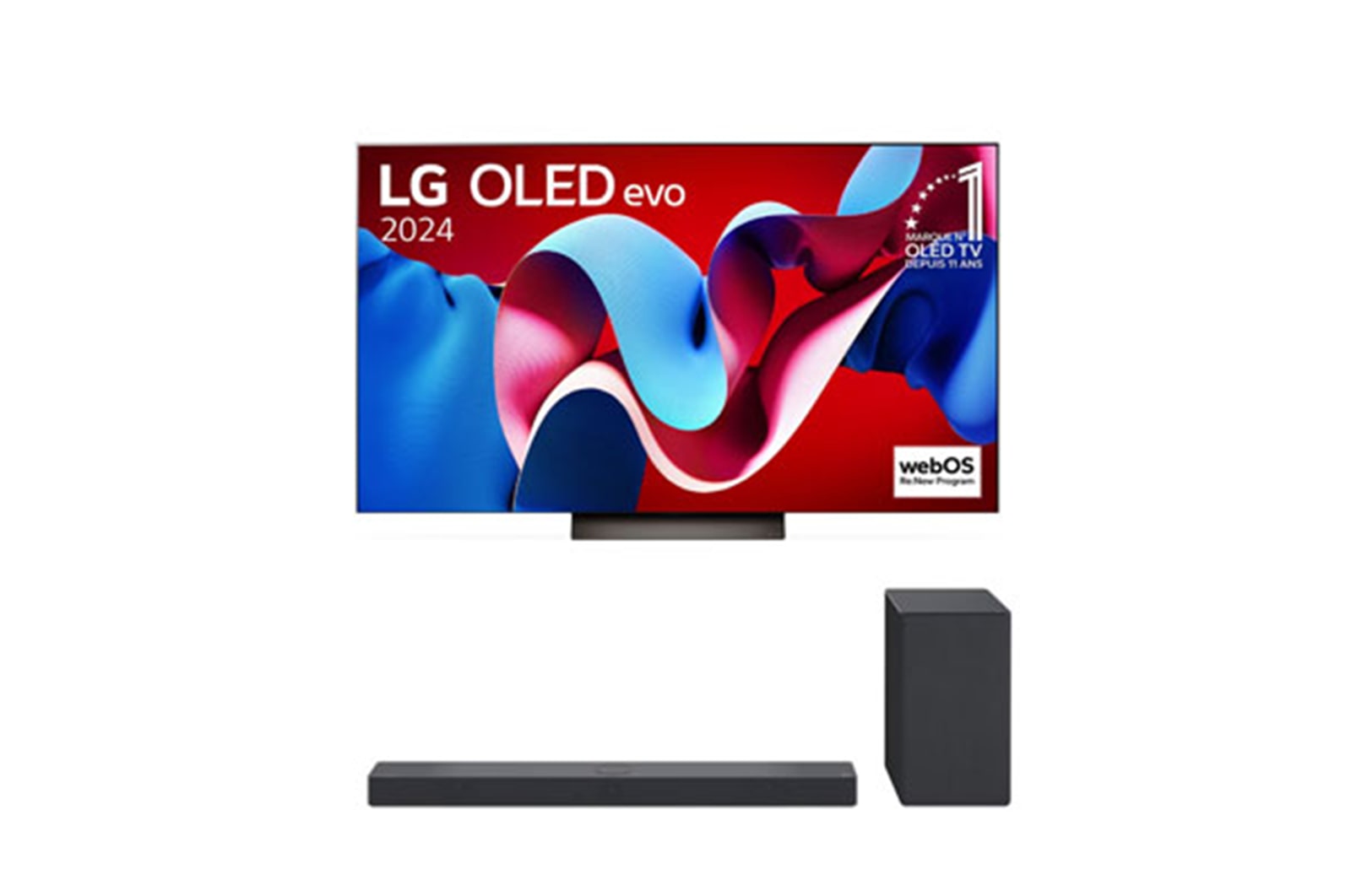 LG Pack | TV LG OLED55C46LA + Barre de son SC9S, LG OLED55C46LA.SC9S