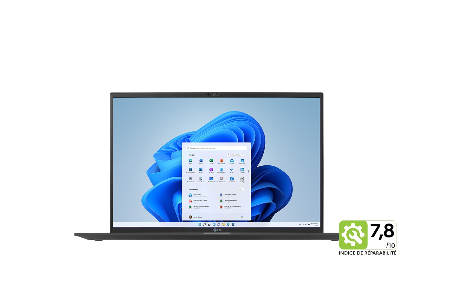 LG gram 17Z90Q | Windows 11 Home Advanced | 17" 1 350g | Intel® Core™ i7 | RAM 32Go | SSD 1To NVMe™, LG 17Z90Q-G.AD78F