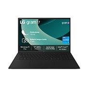 Vue avant de LG gram 17" | Windows 11 Pro | Intel® Core™ i5-1334U | 16Go | 512Go LG 17Z90RU-G.AP55F