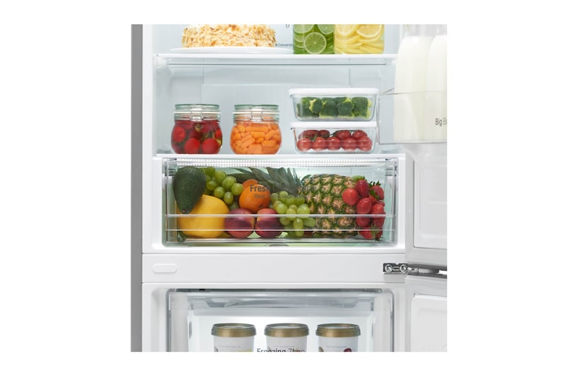 LG Réfrigérateur combiné | Total No Frost | Compresseur linéaire inverter | Smart Diagnosis™ , LG GB6318SDS