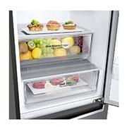 LG Réfrigérateur combiné | 341L | E | 36dB(C) | Total No Frost | Compresseur Linéaire Inverter, LG GBB61DSJZN