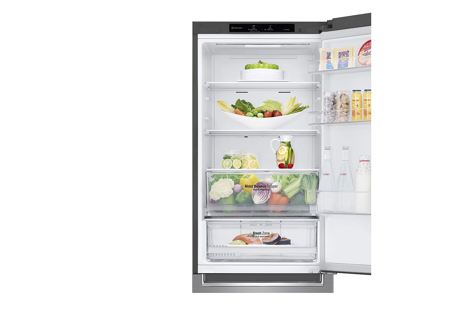 LG Réfrigérateur Combiné | 341L | 35dB | Door Cooling+, LG GBB61PZJEN