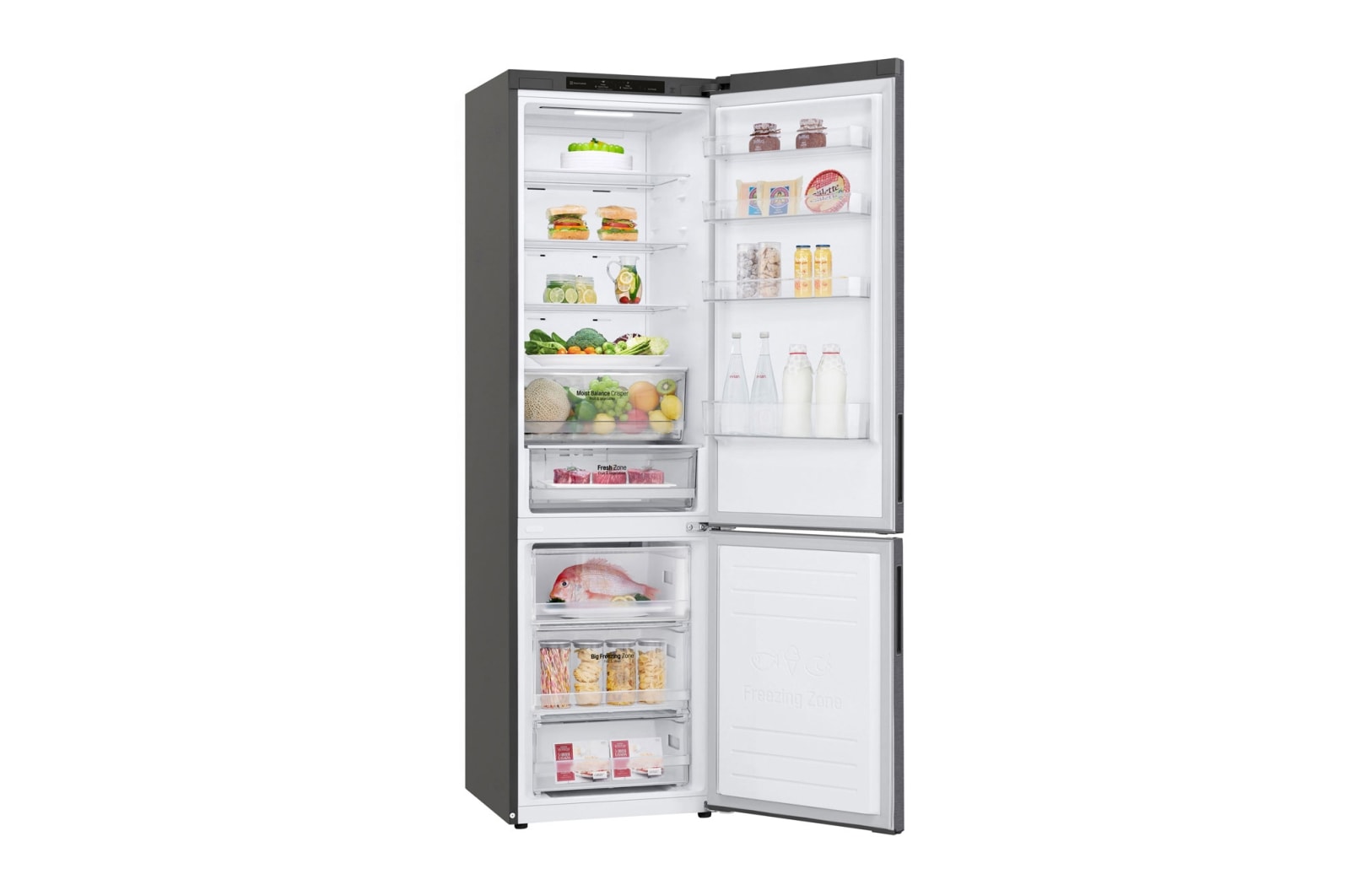 LG Réfrigérateur Combiné | 384L | 35dB | Door Cooling+, LG GBB62DSJEC