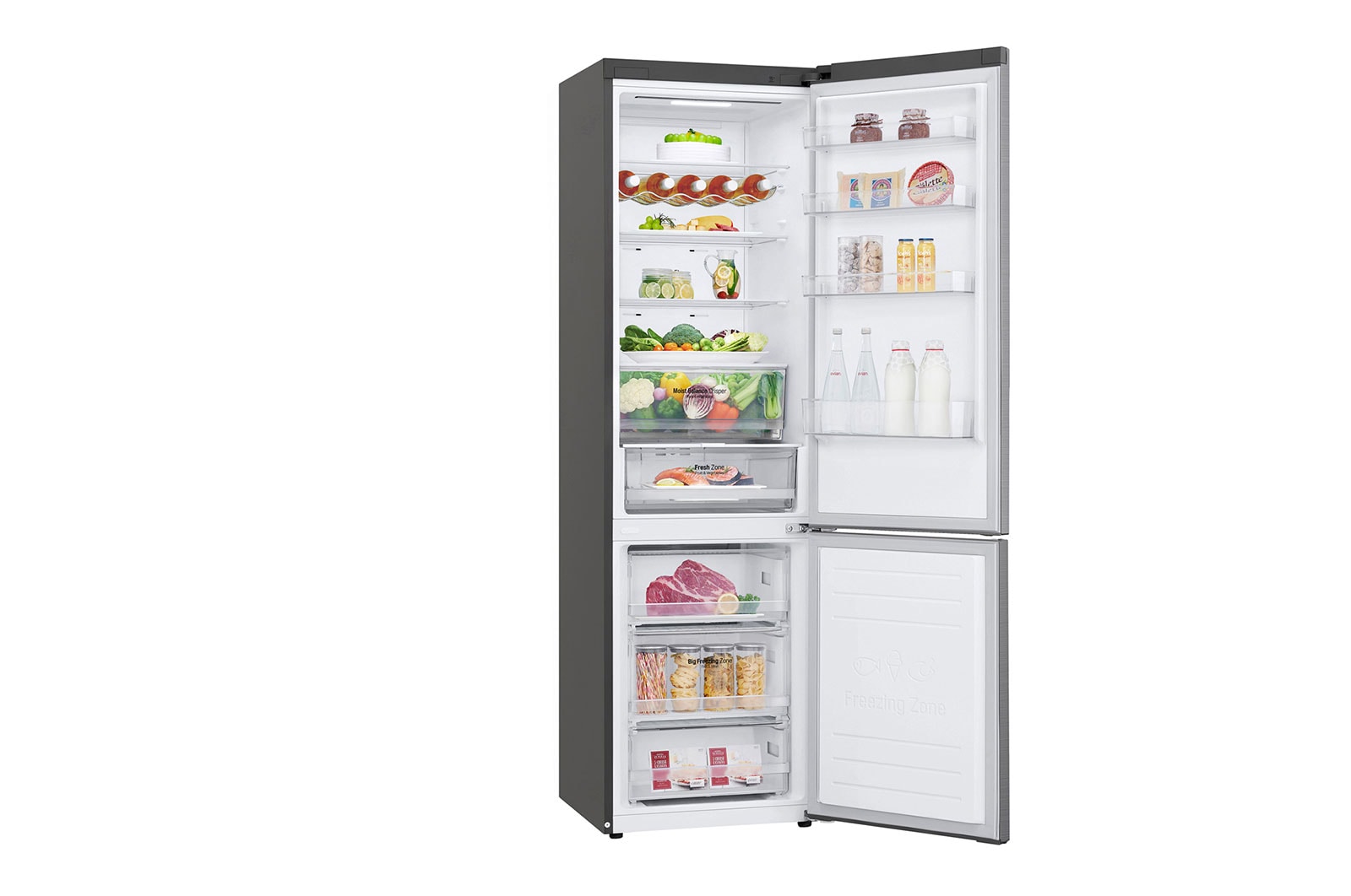 LG Réfrigérateur combiné | 384L | D | 35dB(B) | Door Cooling+™ | Compresseur Smart Inverter, LG GBB62PZFDN