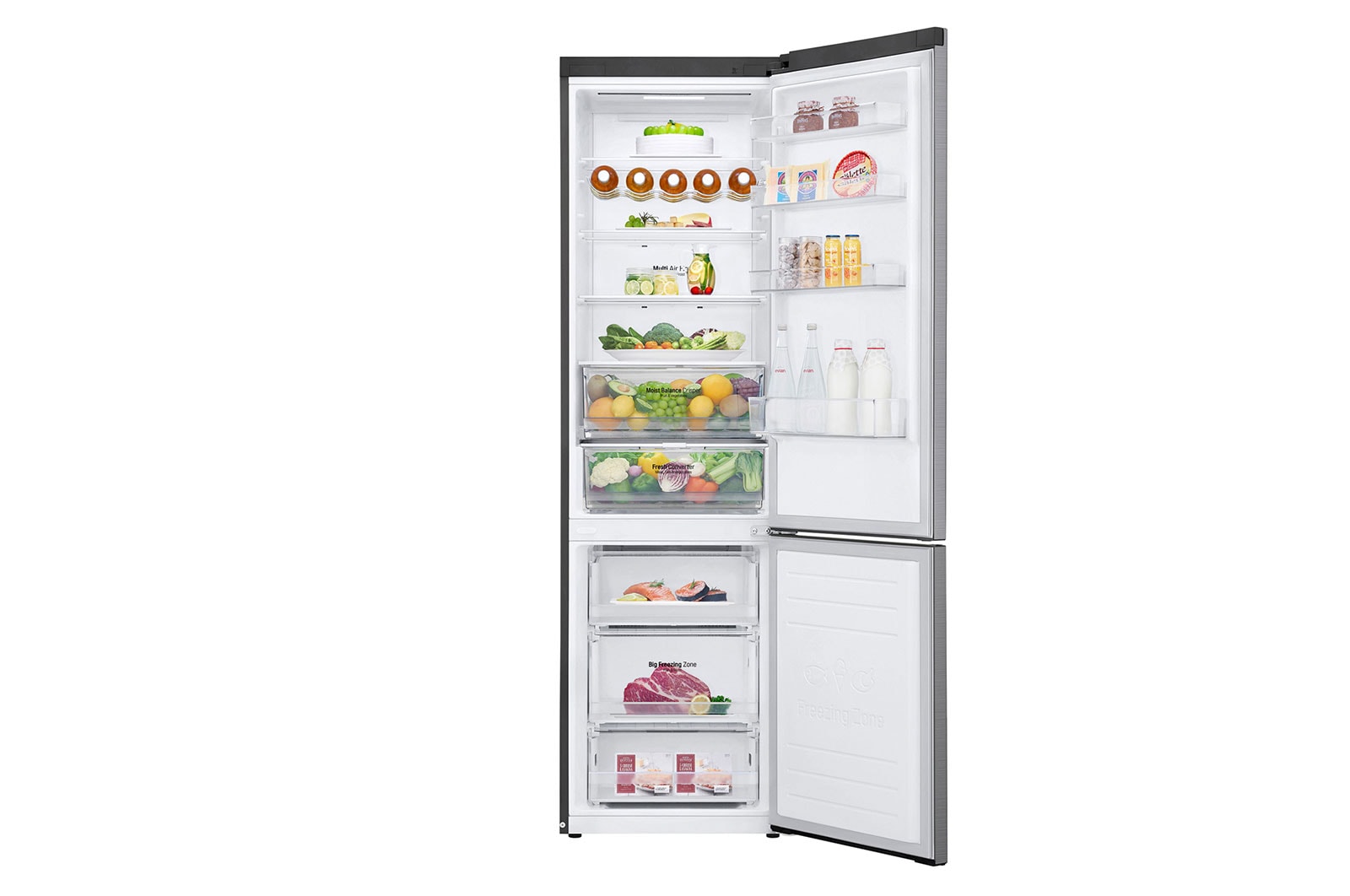 LG Réfrigérateur combiné | 384L | D | 35dB(B) | Door Cooling+™ | Compresseur Smart Inverter, LG GBB62PZFDN