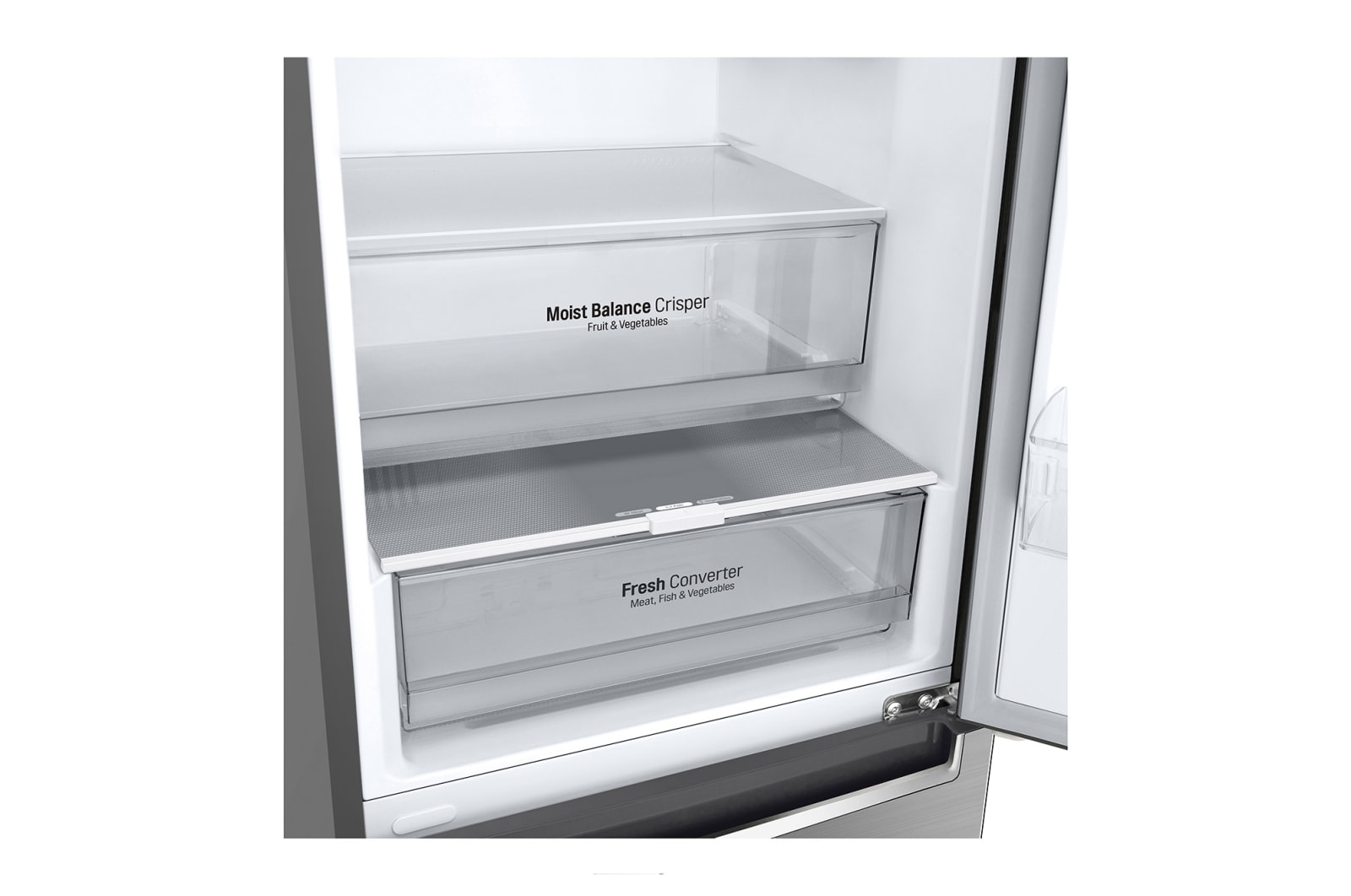 LG Réfrigérateur combiné | 384L | D | 36dB(C) | Total No Frost | Compresseur Linéaire Inverter, LG GBB62PZGFN