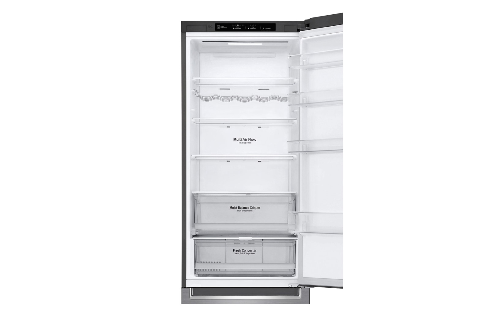 LG Réfrigérateur combiné | 384L | D | 36dB(C) | Total No Frost | Compresseur Linéaire Inverter, LG GBB62PZGFN