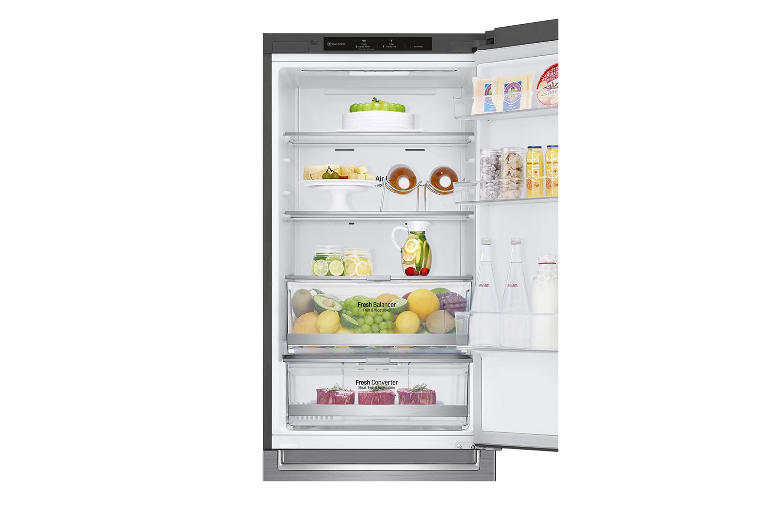 LG Réfrigérateur combiné | 341L | 35dB(B) | Door Cooling+ | Compresseur Smart Inverter, LG GBB71PZEEN