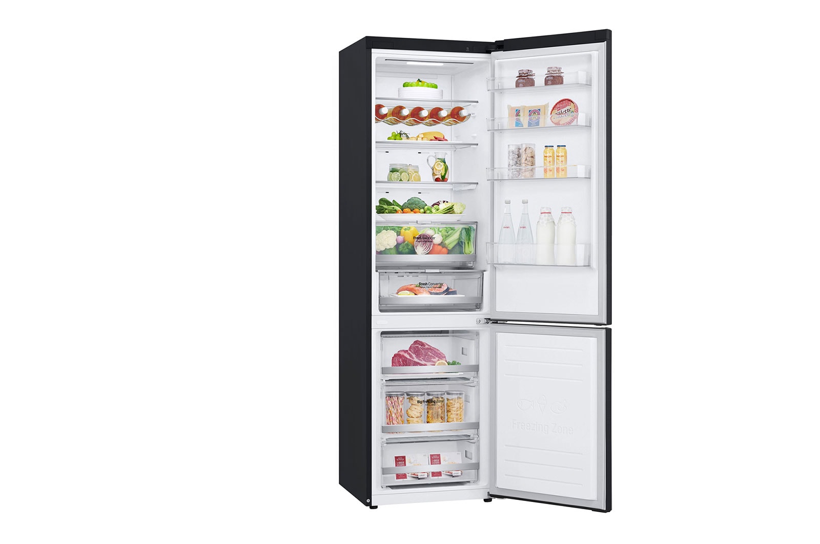 LG Réfrigérateur combiné | 384L | D | 35dB(B) | Door Cooling+™ | Compresseur Smart Inverter, LG GBB72MCDDN