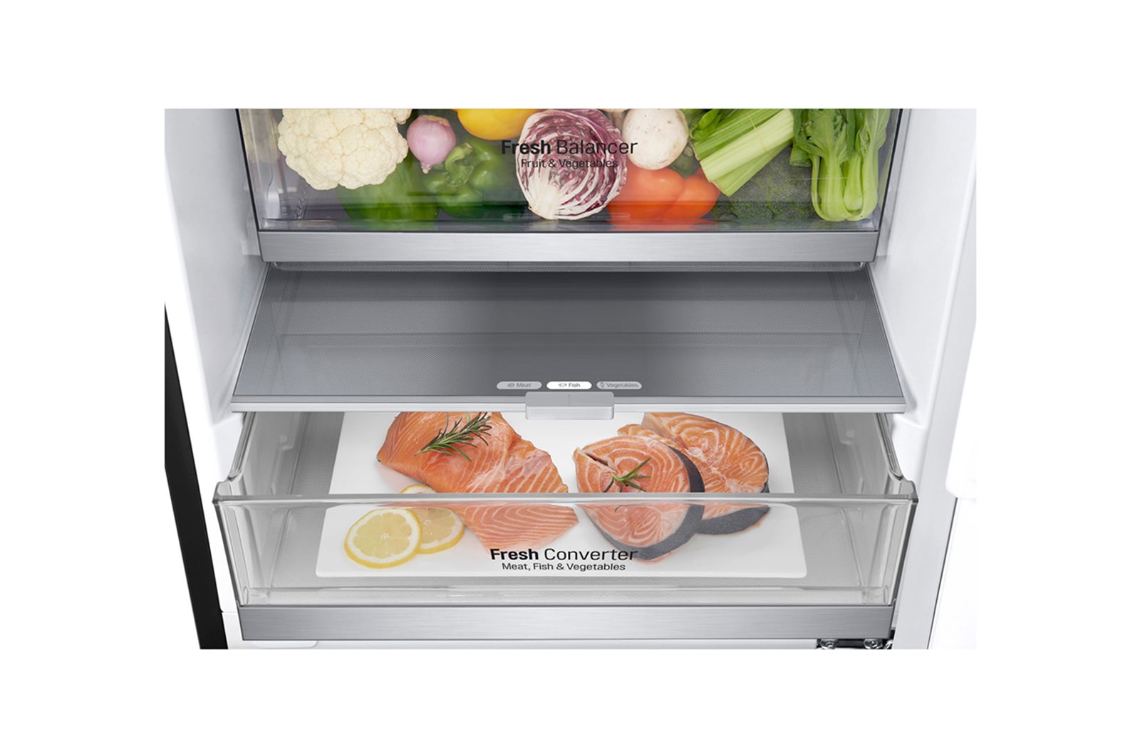 LG Réfrigérateur combiné | 384L | D | 35dB(B) | Door Cooling+™ | Compresseur Smart Inverter, LG GBB72MCDDN