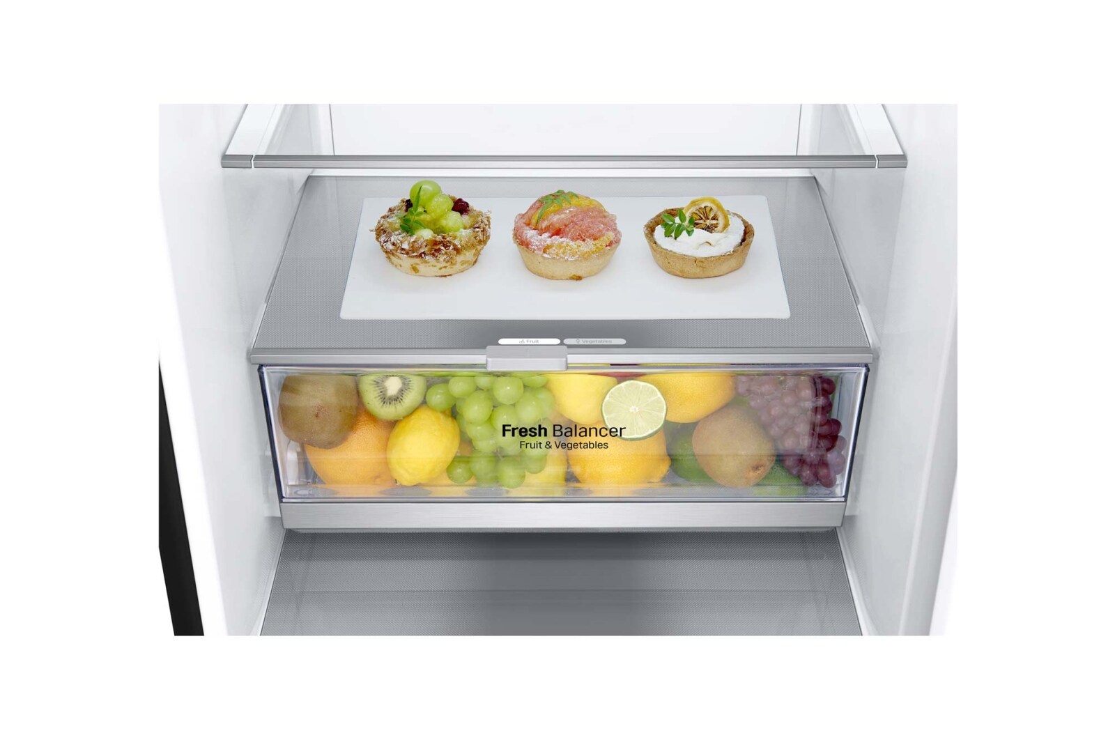 LG Réfrigérateur combiné | 384L | E | 36dB(C) | Total No Frost | Compresseur Linéaire Inverter , LG GBB72MCDZN