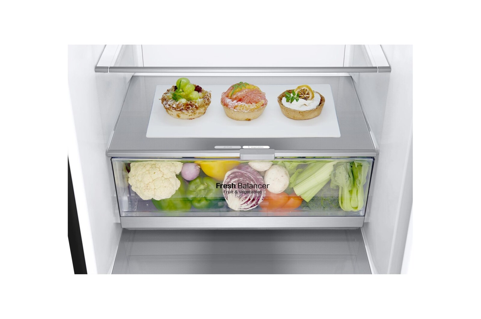 LG Réfrigérateur combiné | 384L | E | 36dB(C) | Total No Frost | Compresseur Linéaire Inverter , LG GBB72MCDZN