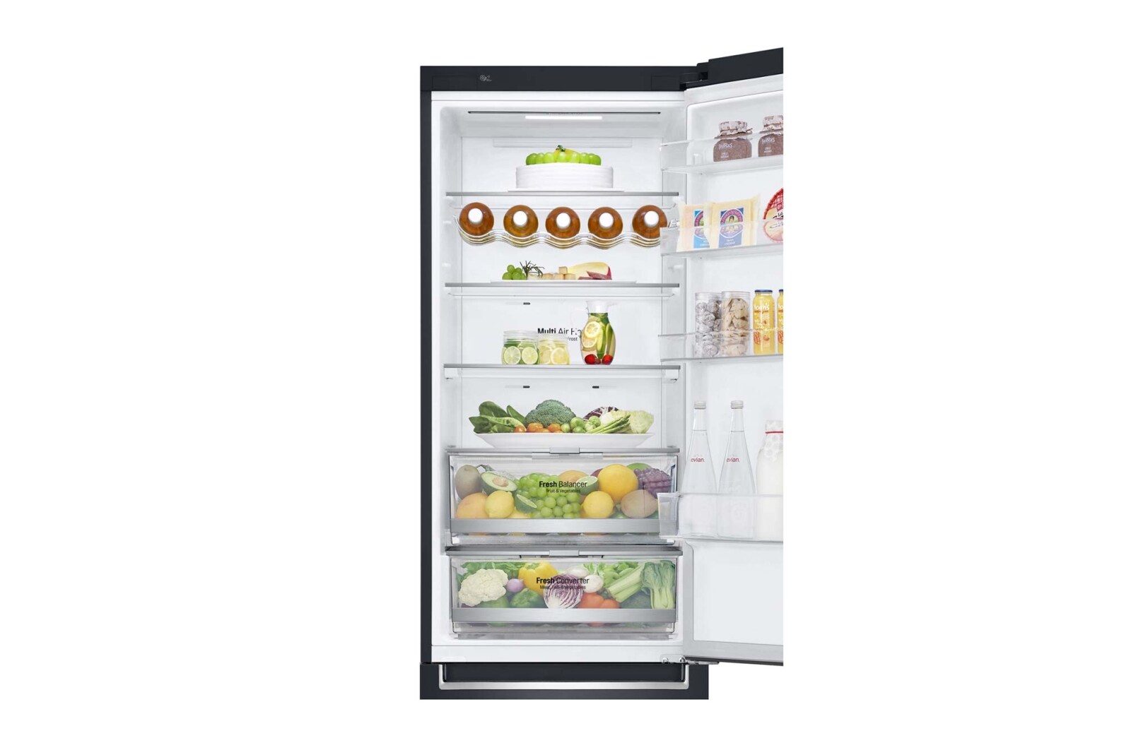 LG Réfrigérateur combiné | 384L | E | 36dB(C) | Total No Frost | Compresseur Linéaire Inverter , LG GBB72MCDZN