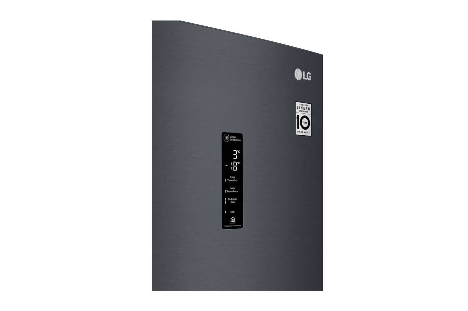 LG Réfrigérateur combiné | 384L | E | 36dB(C) | Total No Frost | Compresseur Linéaire Inverter , LG GBB72MCDZN