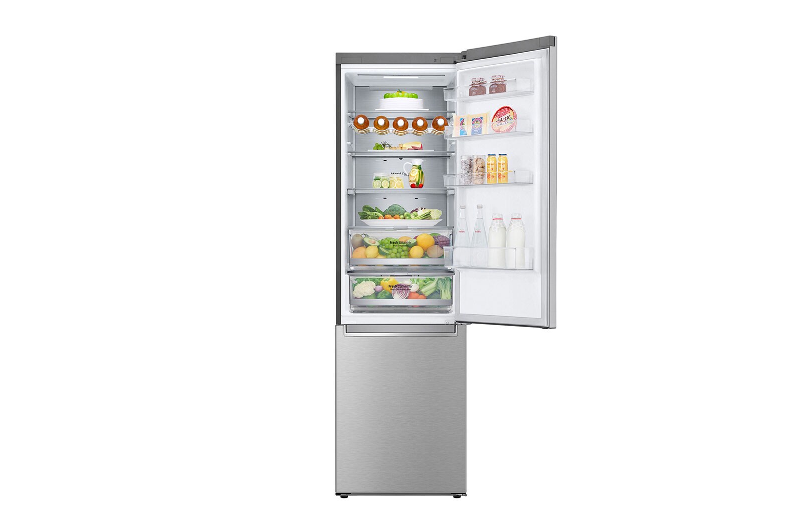 LG Réfrigérateur combiné | 384L | 35dB(B) | Door Cooling+™ | Compresseur Smart Inverter, LG GBB72NSUCN1