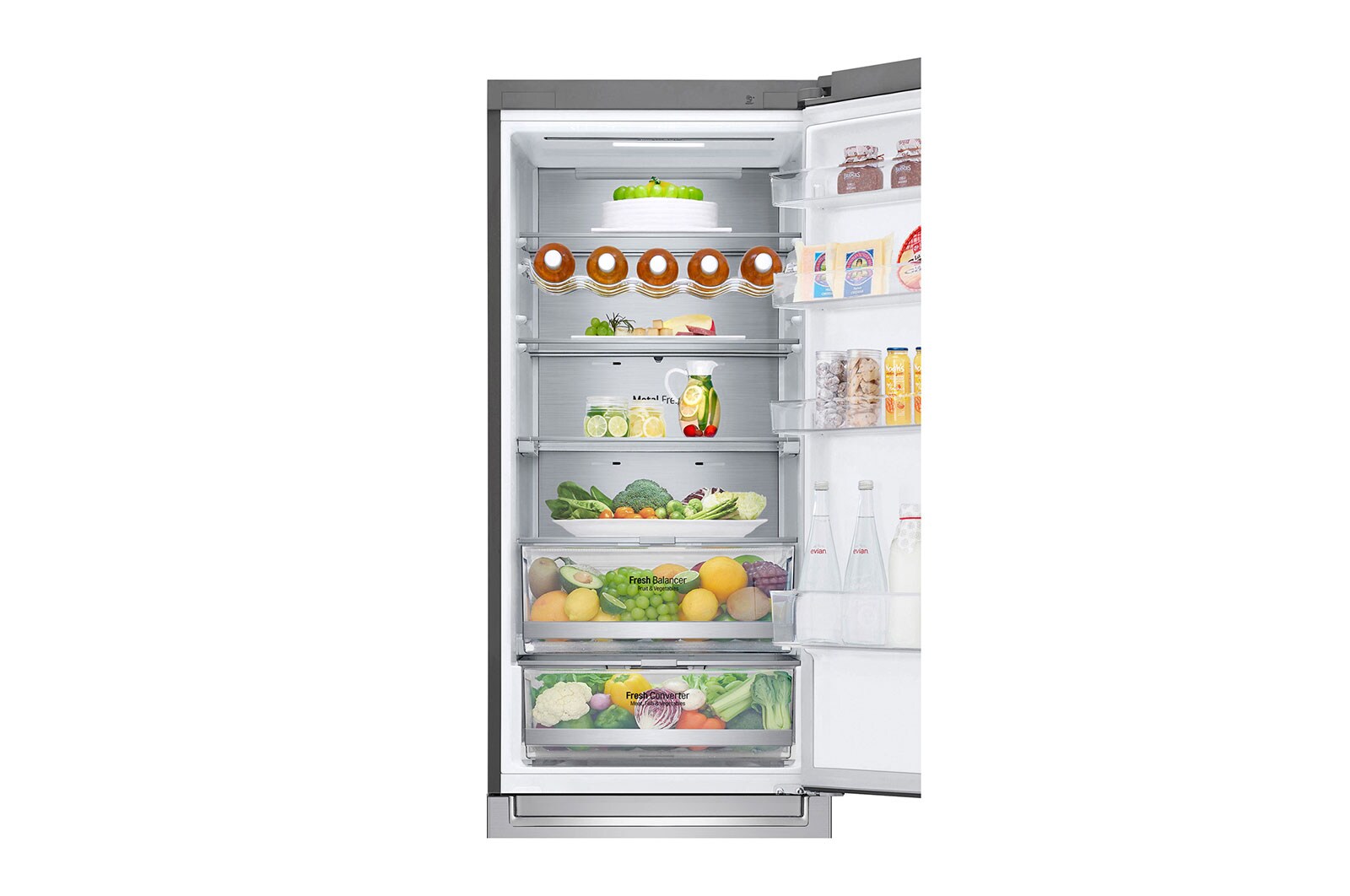 LG Réfrigérateur combiné | 384L | 35dB(B) | Door Cooling+™ | Compresseur Smart Inverter, LG GBB72NSUCN1